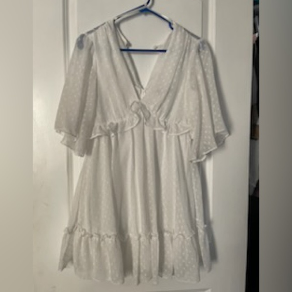 white dress